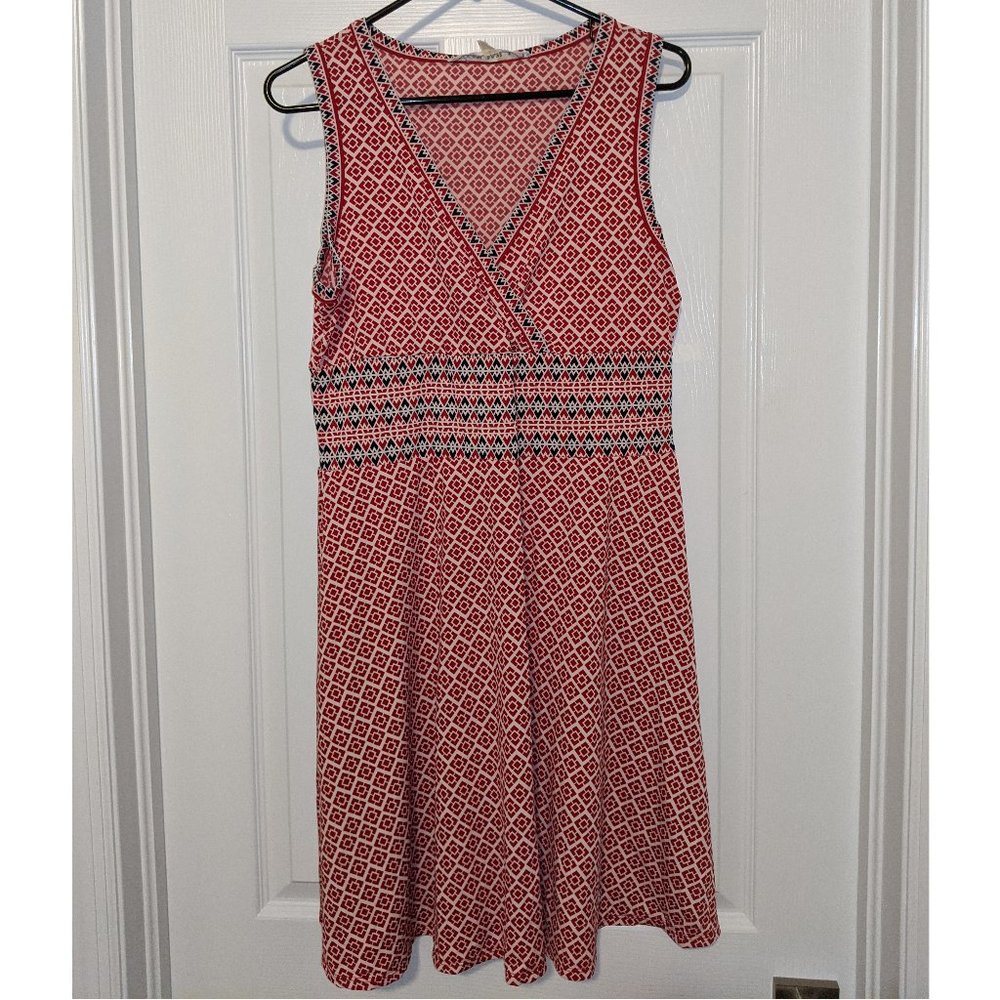 Max Studio Red Patterned Dress